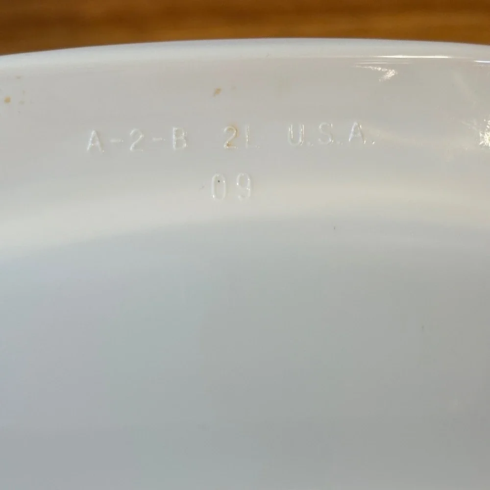 Corning Ware Casserole Dish A-2-B Callaway Ivy 2L White Green 8in‎ Square & Lid